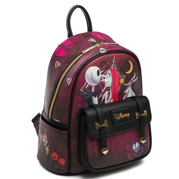 WandaPop The Nightmare Before Christmas 11" Vegan Leather Mini Backpack. NWT! - Picture 3 of 16